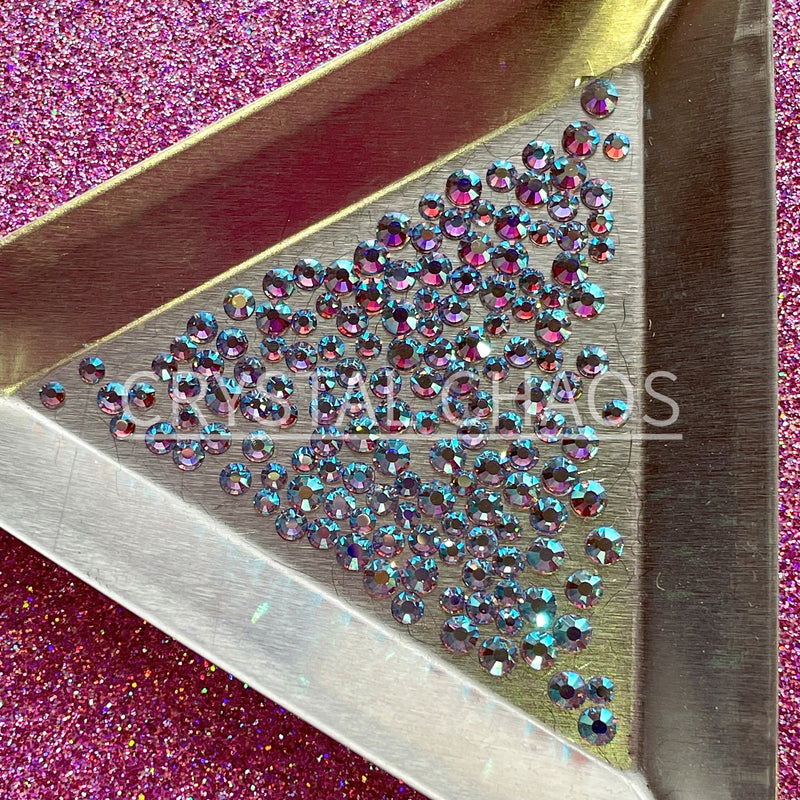 Alexandrite AB, Non-Hotfix PRECIOSA Crystals Mixed Size Pack SS6/SS8/SS10 150pc - Crystal Chaos