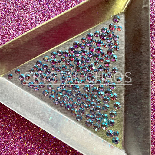 Alexandrite AB, Non-Hotfix PRECIOSA Crystals Mixed Size Pack SS6/SS8/SS10 150pc - Crystal Chaos