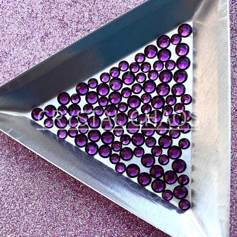 Amethyst, Non-Hotfix PRECIOSA Crystals Mixed Size Pack SS12/SS16 100pc - Crystal Chaos