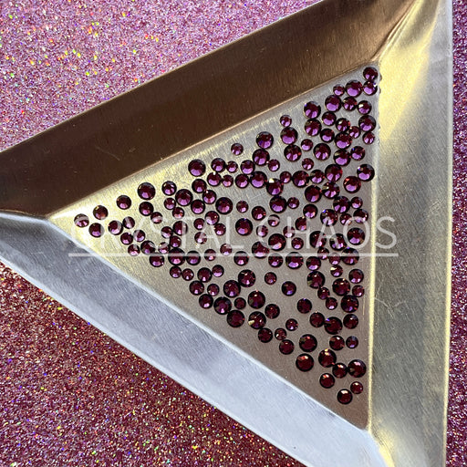 Amethyst, Non-Hotfix PRECIOSA Crystals Mixed Size Pack SS5/SS7/SS9 150pc - Crystal Chaos