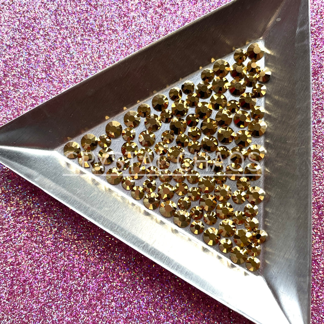 Aurum, Non-Hotfix PRECIOSA Crystals Mixed Size Pack SS12/SS16 100pc