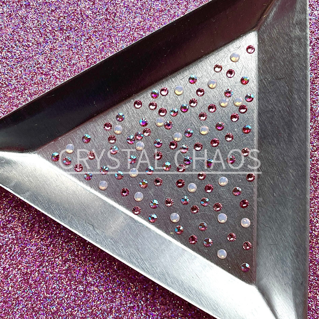 Dainty PRECIOSA Crystals Mixed Colour Pack, Peony 100pc