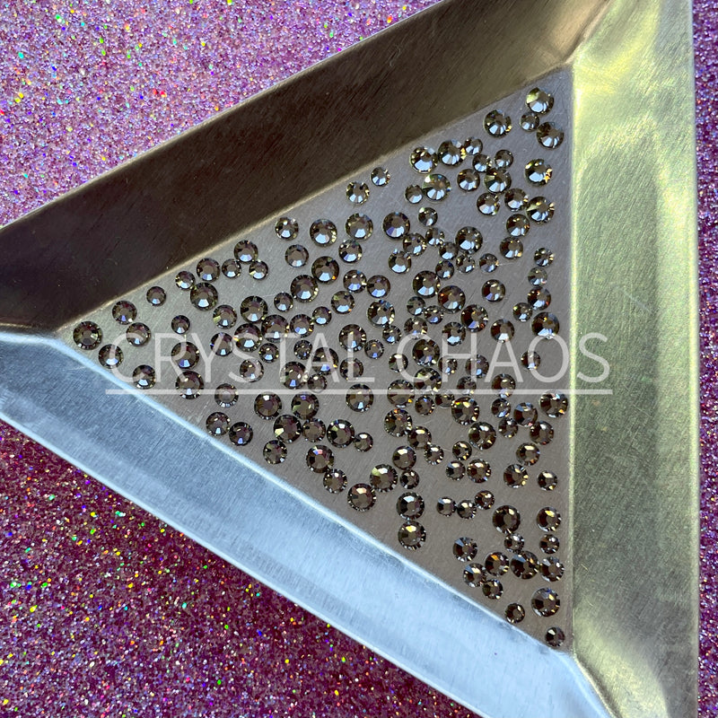 Black Diamond, Non-Hotfix PRECIOSA Crystals Mixed Size Pack SS5/SS7/SS9 150pc - Crystal Chaos