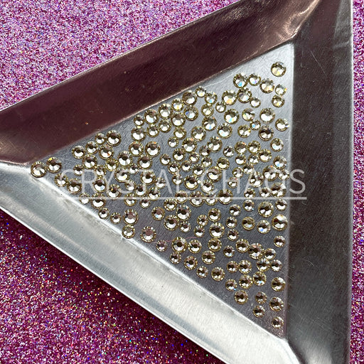 Blond Flare, Non-Hotfix PRECIOSA Crystals Mixed Size Pack SS6/SS8/SS10 150pc - Crystal Chaos