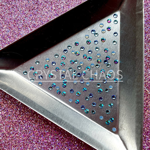 Dainty PRECIOSA Crystals Mixed Colour Pack, Bluebell 100pc - Crystal Chaos