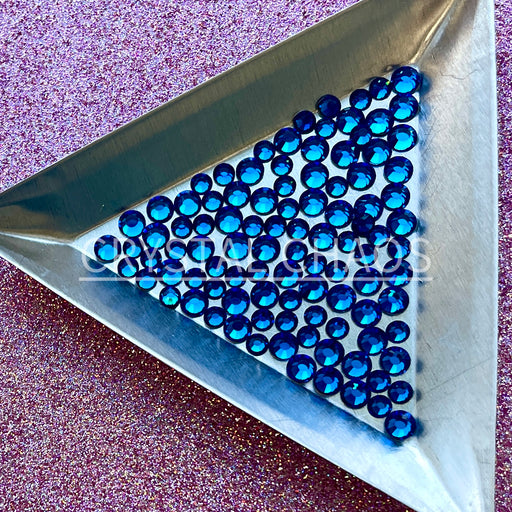 Capri Blue, Non-Hotfix PRECIOSA Crystals Mixed Size Pack SS12/SS16 100pc - Crystal Chaos