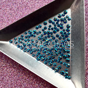 Capri Blue AB, Non-Hotfix PRECIOSA Crystals Mixed Size Pack SS6/SS8/SS10 150pc - Crystal Chaos