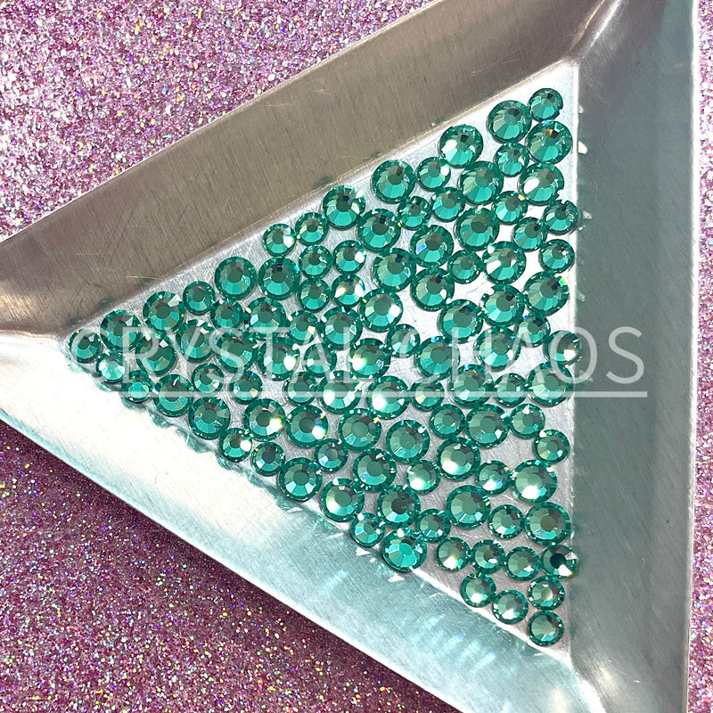 Caribbean Sea, Non-Hotfix PRECIOSA Crystals Mixed Size Pack SS12/SS16 100pc - Crystal Chaos