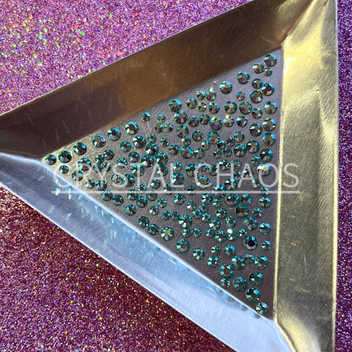 Caribbean Sea AB, Non-Hotfix PRECIOSA Crystals Mixed Size Pack SS5/SS7/SS9 150pc - Crystal Chaos