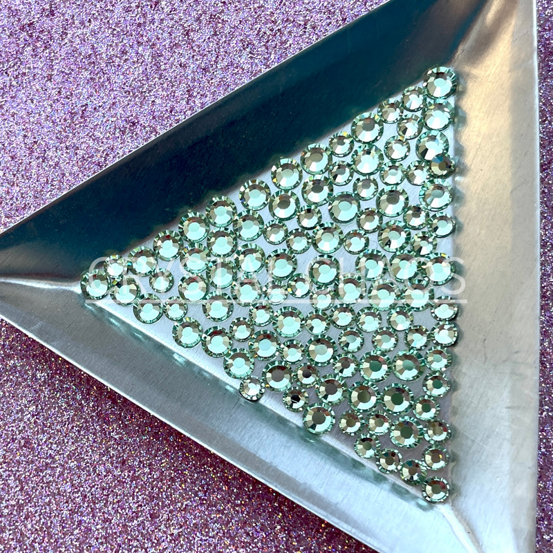 Chrysolite, Non-Hotfix PRECIOSA Crystals Mixed Size Pack SS12/SS16 100pc - Crystal Chaos