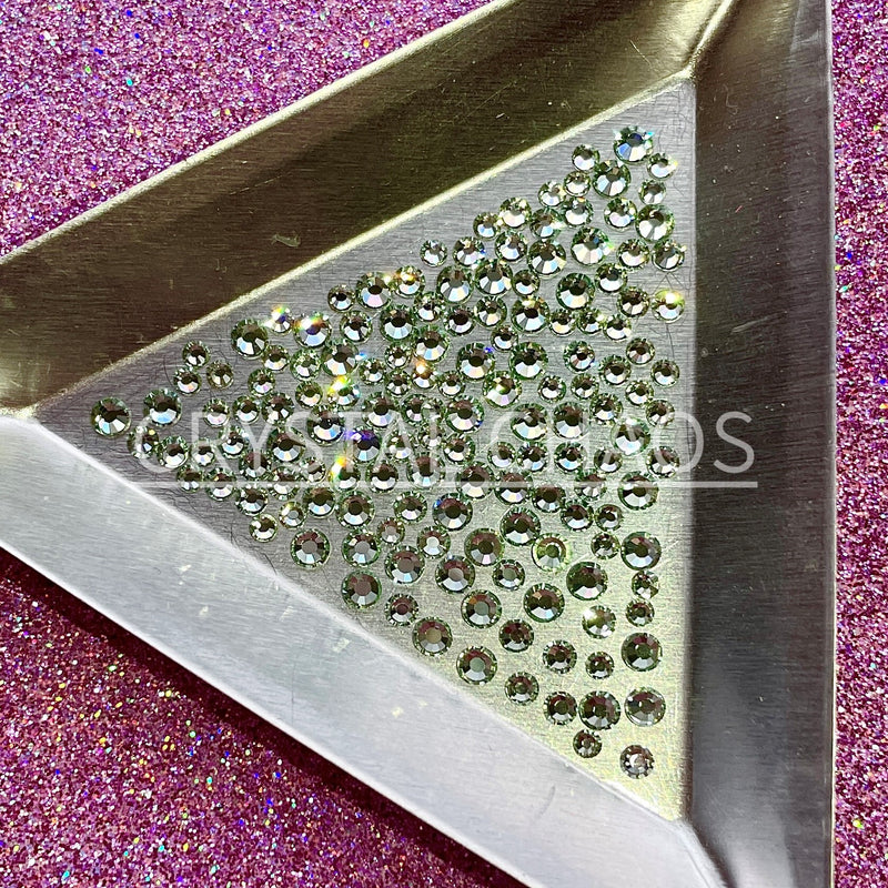 Chrysolite, Non-Hotfix PRECIOSA Crystals Mixed Size Pack SS6/SS8/SS10 150pc - Crystal Chaos