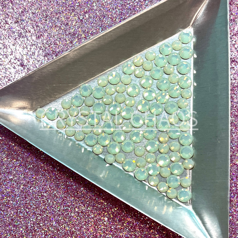 Chrysolite Opal, Non-Hotfix PRECIOSA Crystals Mixed Size Pack SS12/SS16 100pc - Crystal Chaos