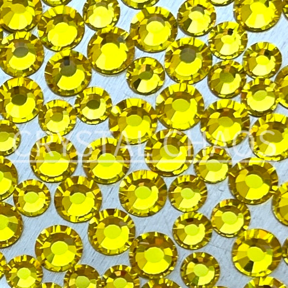 Citrine, Non-Hotfix PRECIOSA Crystals Mixed Size Pack SS12/SS16 100pc - Crystal Chaos
