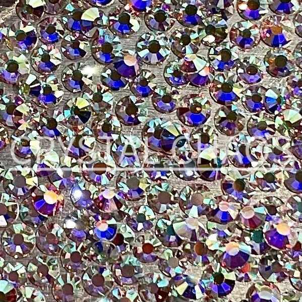 Flatback Crystals, Round, Non-Hotfix PRECIOSA, Crystal AB - Crystal Chaos
