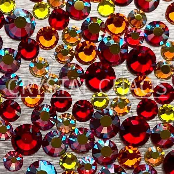 Flamethrower, Non-Hotfix PRECIOSA Crystals Mixed Colour Pack 170pc - Crystal Chaos