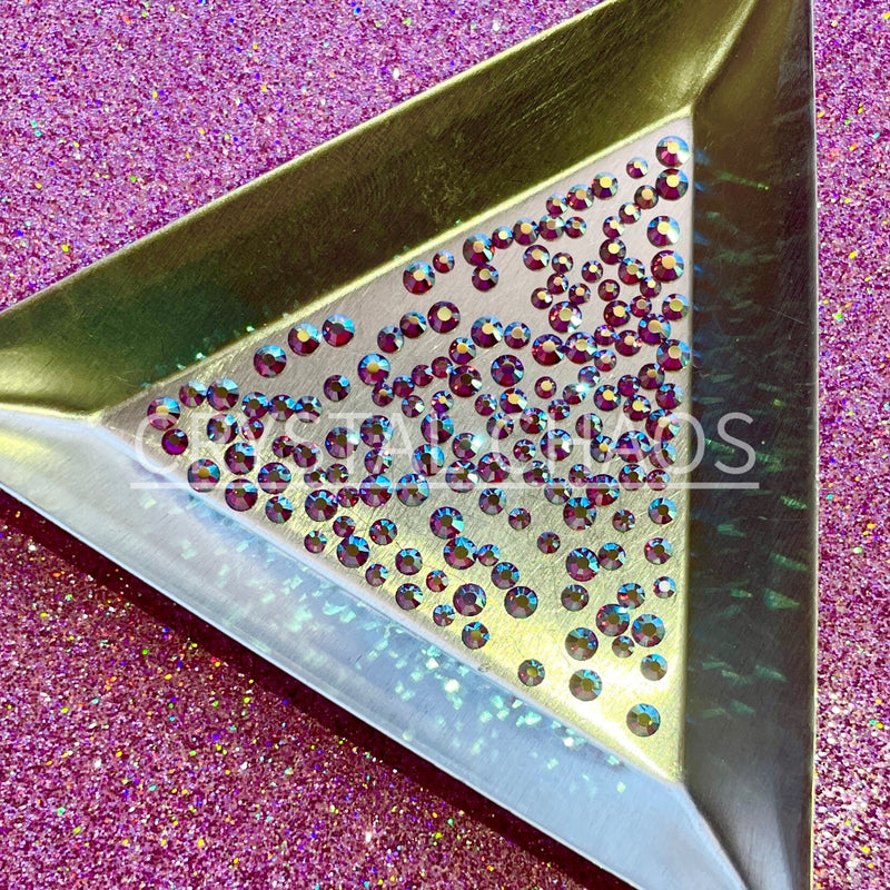 Fuchsia AB, Non-Hotfix PRECIOSA Crystals Mixed Size Pack SS5/SS7/SS9 150pc - Crystal Chaos