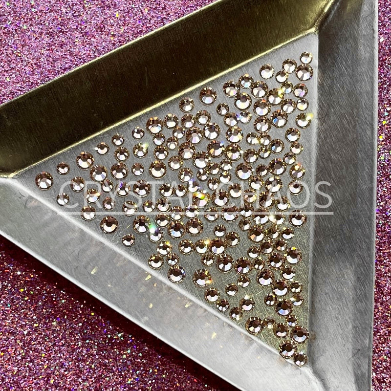 Gold Quartz, Non-Hotfix PRECIOSA Crystals Mixed Size Pack SS6/SS8/SS10 150pc - Crystal Chaos