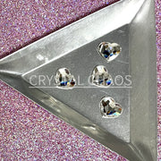 Heart 10mm, Non-Hotfix PRECIOSA Crystals Shape Pack 4pc - Crystal - Crystal Chaos