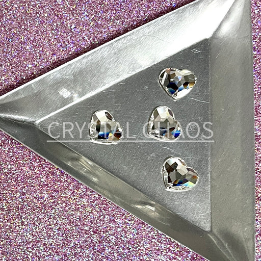 Heart 10mm, Non-Hotfix PRECIOSA Crystals Shape Pack 4pc - Crystal - Crystal Chaos