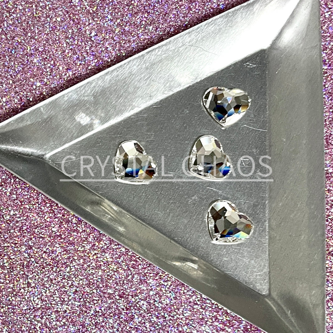 Heart 10mm, Non-Hotfix PRECIOSA Shape Pack 4pc - Crystal