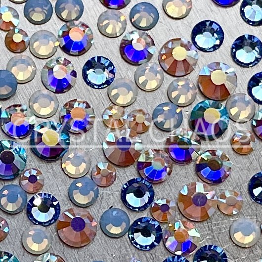 Icey, Non-Hotfix PRECIOSA Crystals Mixed Colour Pack 145pc - Crystal Chaos