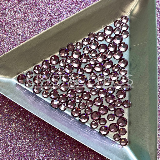 Light Amethyst, Non-Hotfix PRECIOSA Crystals Mixed Size Pack SS12/SS16 100pc - Crystal Chaos