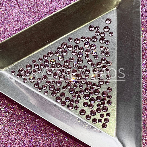 Light Amethyst, Non-Hotfix PRECIOSA Crystals Mixed Size Pack SS5/SS7/SS9 150pc - Crystal Chaos