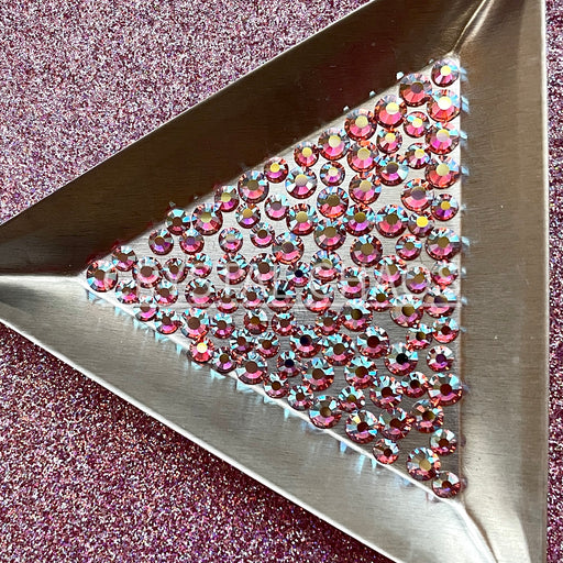 Light Rose AB, Non-Hotfix PRECIOSA Crystals Mixed Size Pack SS12/SS16 100pc - Crystal Chaos