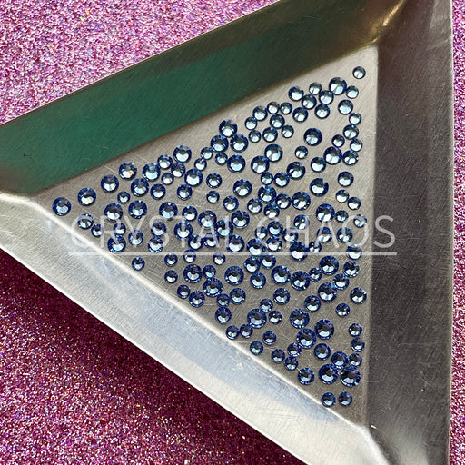 Light Sapphire, Non-Hotfix PRECIOSA Crystals Mixed Size Pack SS5/SS7/SS9 150pc - Crystal Chaos