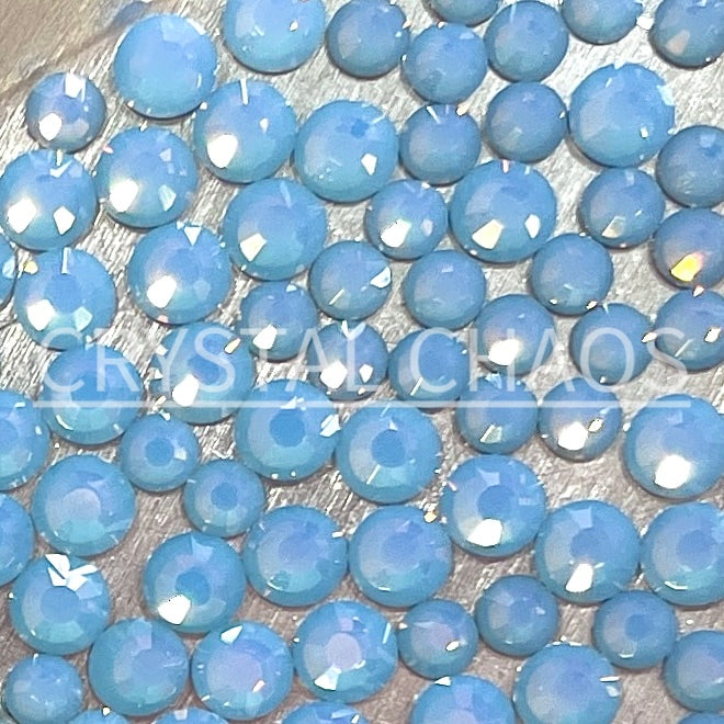 Light Sapphire Opal, Non-Hotfix PRECIOSA Crystals Mixed Size Pack SS12/SS16 100pc - Crystal Chaos