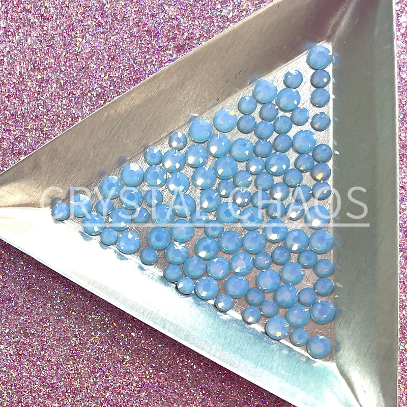 Light Sapphire Opal, Non-Hotfix PRECIOSA Crystals Mixed Size Pack SS12/SS16 100pc - Crystal Chaos