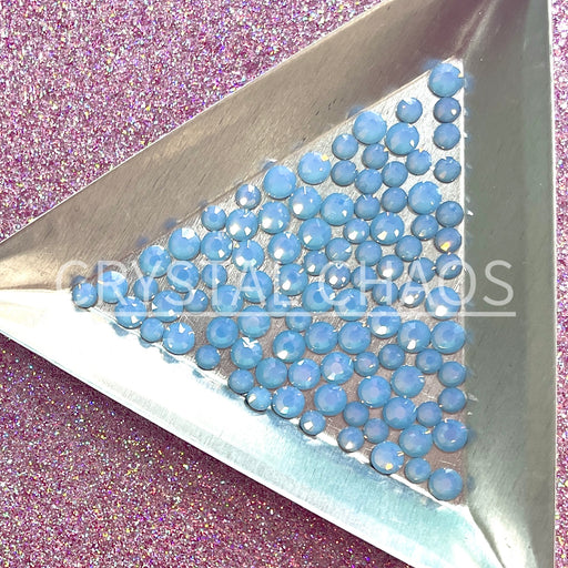 Light Sapphire Opal, Non-Hotfix PRECIOSA Crystals Mixed Size Pack SS12/SS16 100pc - Crystal Chaos