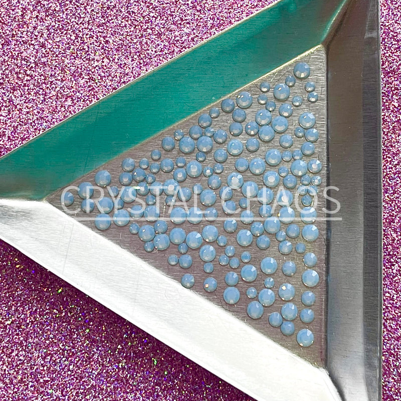 Light Sapphire Opal, Non-Hotfix PRECIOSA Crystals Mixed Size Pack SS5/SS8/SS10 150pc - Crystal Chaos