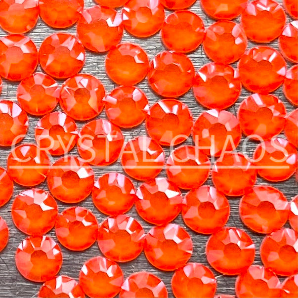 Neon Orange, Non-Hotfix PRECIOSA Crystals Mixed Size Pack SS10/SS12 100pc - Crystal Chaos