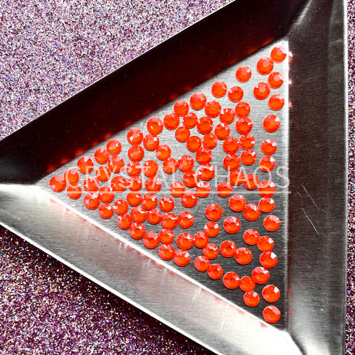 Neon Orange, Non-Hotfix PRECIOSA Crystals Mixed Size Pack SS10/SS12 100pc - Crystal Chaos