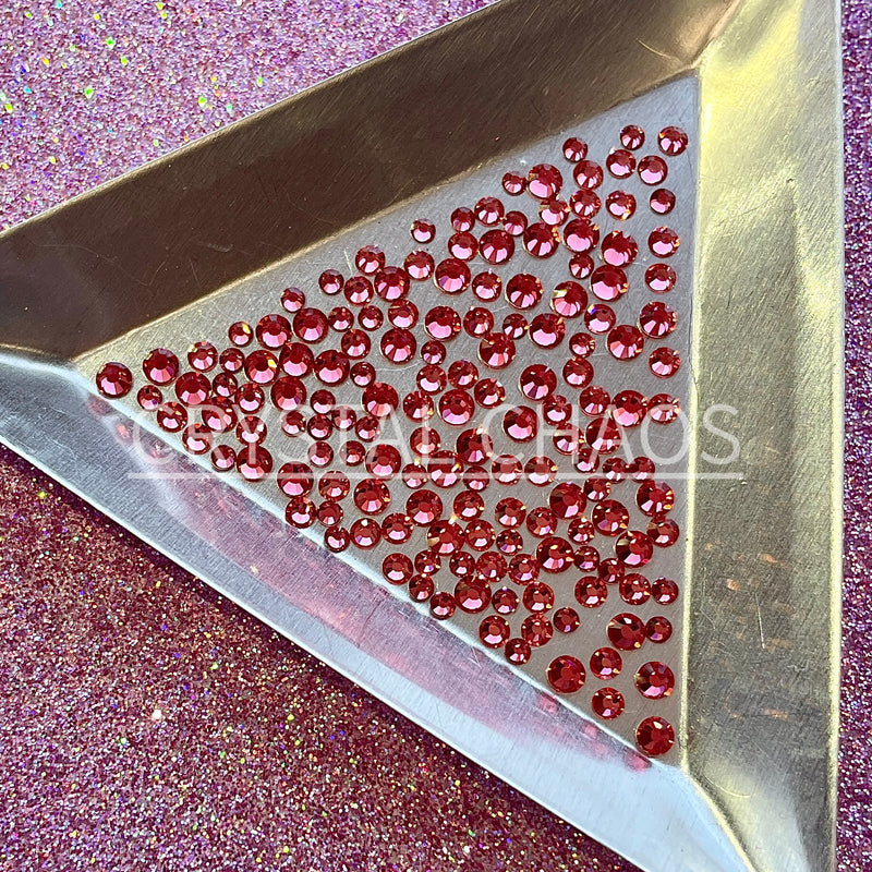 Padparadscha, Non-Hotfix PRECIOSA Crystals Mixed Size Pack SS6/SS8/SS10 150pc - Crystal Chaos