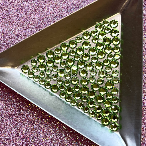 Peridot, Non-Hotfix PRECIOSA Crystals Mixed Size Pack SS12/SS16 100pc - Crystal Chaos