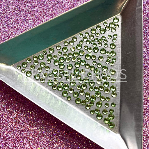 Peridot, Non-Hotfix PRECIOSA Crystals Mixed Size Pack SS5/SS7/SS9 150pc - Crystal Chaos