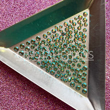 Load image into Gallery viewer, Peridot AB, Non-Hotfix PRECIOSA Crystals Mixed Size Pack SS6/SS8/SS10 150pc
