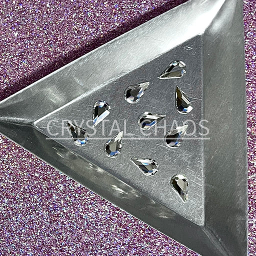 Pear 8x4.8mm, Non-Hotfix PRECIOSA Crystals Shape Pack 10pc - Crystal - Crystal Chaos