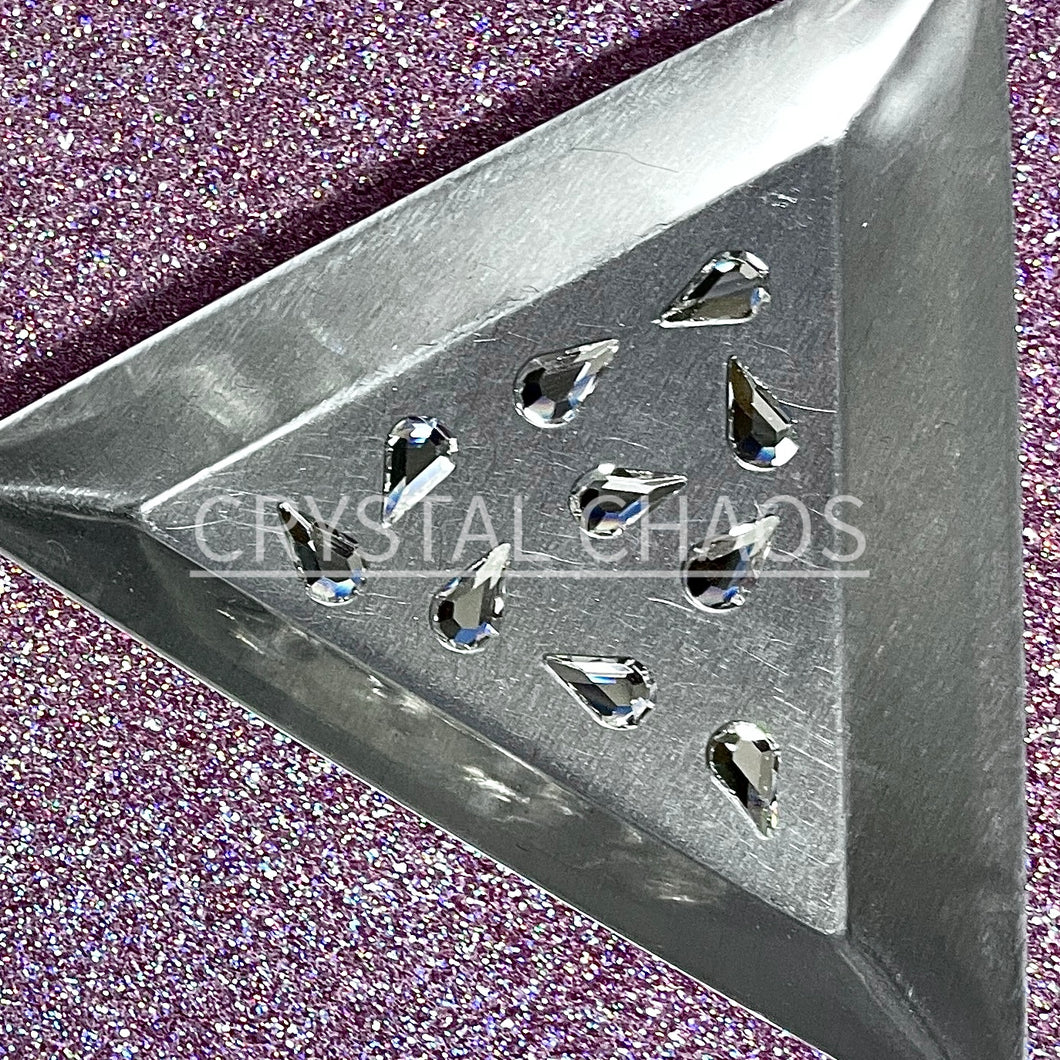 Pear 8x4.8mm, Non-Hotfix PRECIOSA Shape Pack 10pc - Crystal