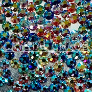 Dainty, Non-Hotfix PRECIOSA Crystals Mixed Colour Pack, Psychedelia AB 160pc - Crystal Chaos