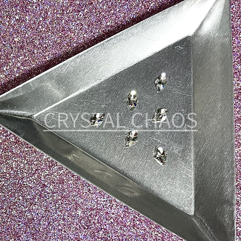 Rhombus 6x4mm, Non-Hotfix PRECIOSA Crystals Shape Pack 6pc - Crystal - Crystal Chaos