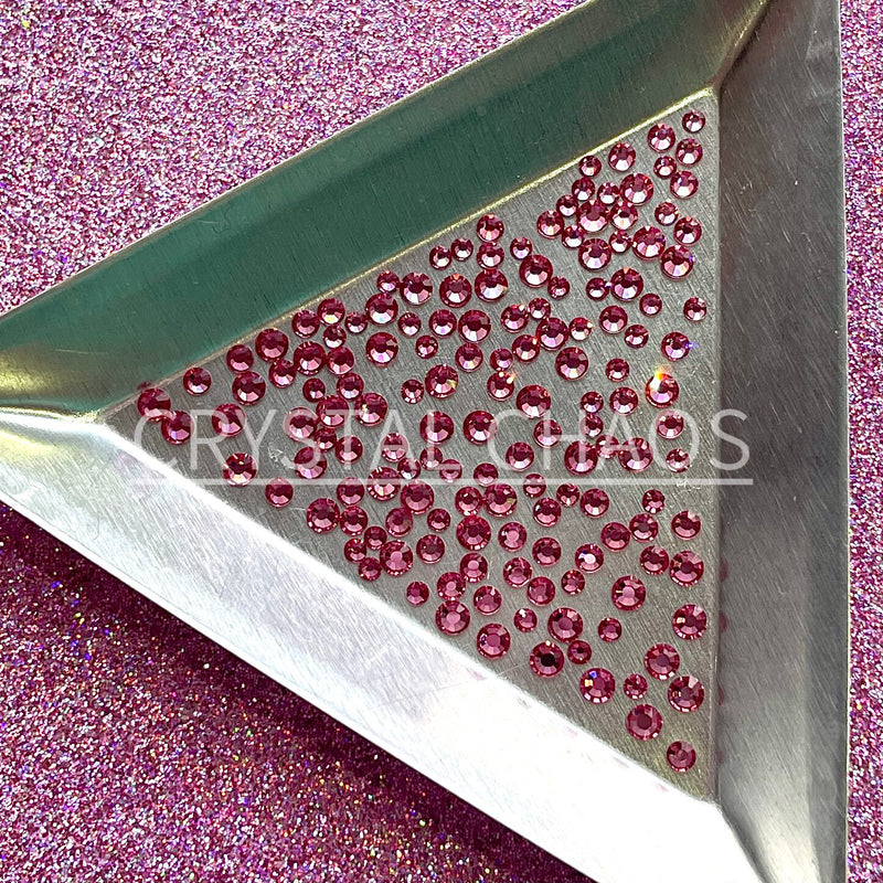 Rose, Non-Hotfix PRECIOSA Crystals Mixed Size Pack SS5/SS7/SS9 150pc - Crystal Chaos
