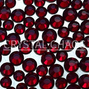 Siam, Non-Hotfix PRECIOSA Crystals Mixed Size Pack SS12/SS16 100pc - Crystal Chaos