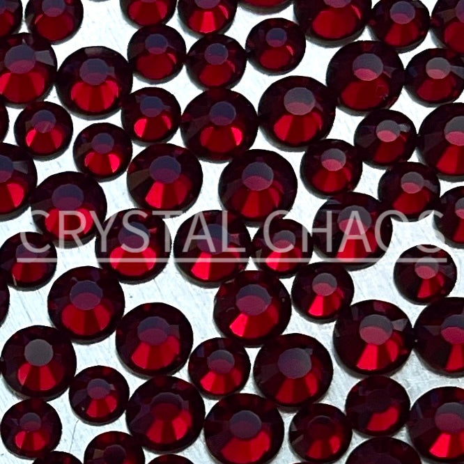 Siam, Non-Hotfix PRECIOSA Crystals Mixed Size Pack SS12/SS16 100pc - Crystal Chaos