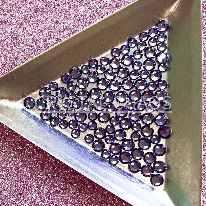 Tanzanite, Non-Hotfix PRECIOSA Crystals Mixed Size Pack SS12/SS16 100pc - Crystal Chaos
