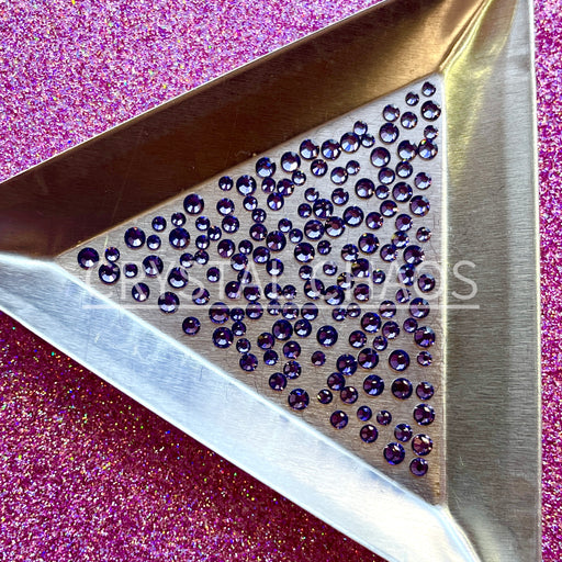 Tanzanite, Non-Hotfix PRECIOSA Crystals Mixed Size Pack SS5/SS7/SS9 150pc - Crystal Chaos