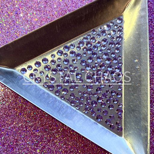 Violet, Non-Hotfix PRECIOSA Crystals Mixed Size Pack SS6/SS8/SS10 150pc - Crystal Chaos