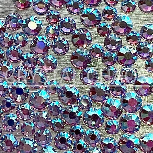 Flatback Crystals, Round, Non-Hotfix PRECIOSA, Alexandrite AB - Crystal Chaos